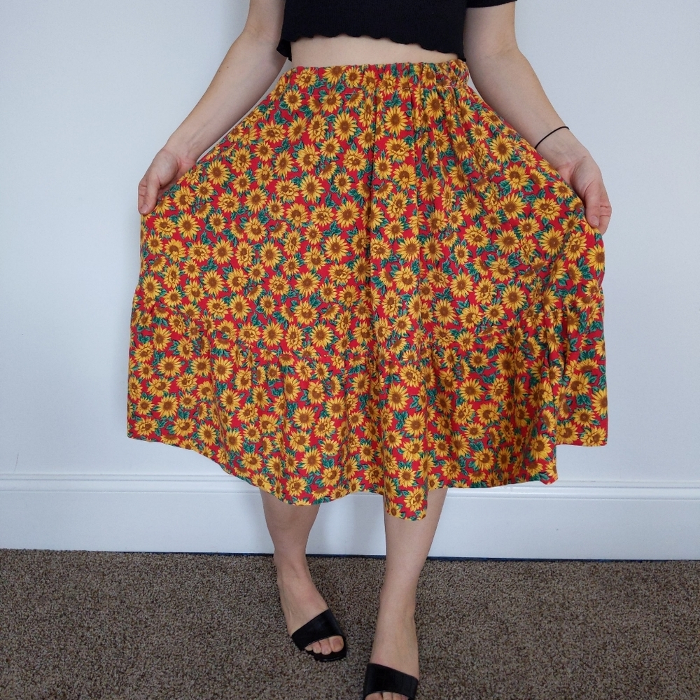 Handmade floral skirt